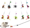 Cat Insect Feather Toys Replacement Cat Toy Wand Refills, 10 Pieces Mini Insect by WelcometoHokoad