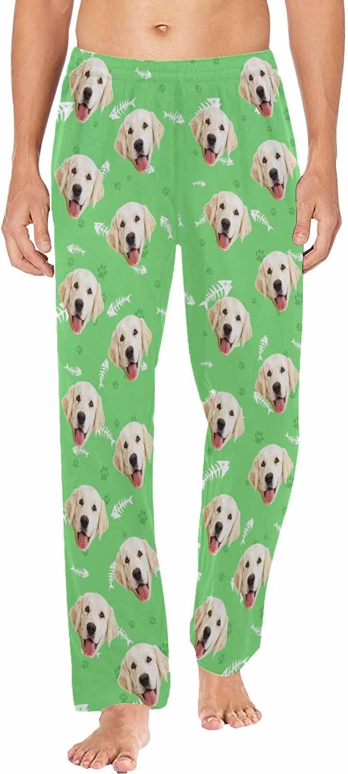 MyPupSocks Custom Pet Face Pajamas Pants Photo Pajama Bottoms by MyPupSocks