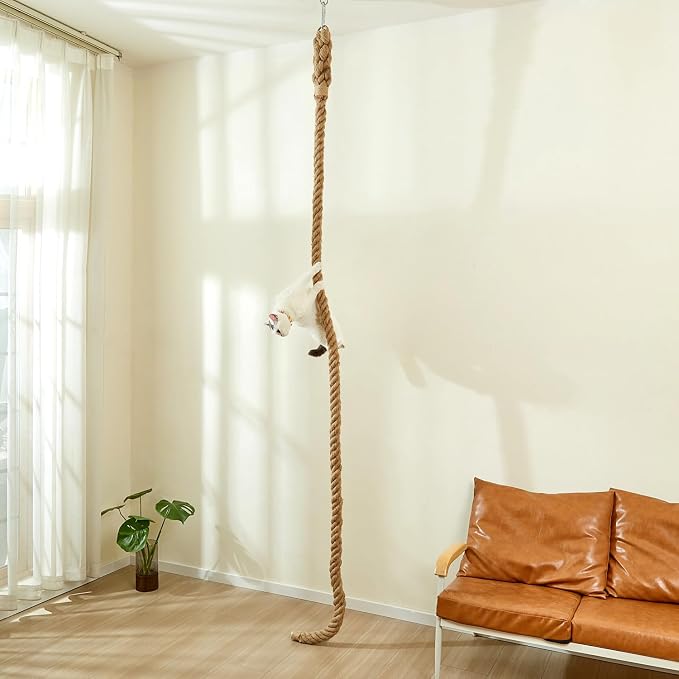 SHENGOCASE 1.9" x 8.9Ft Cat Climbing Jute Rope - Image 4