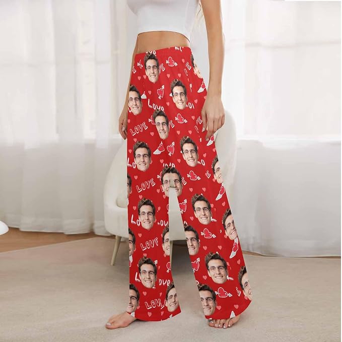 Artsadd Personalized Christmas Pajama Pants Socks - Image 4