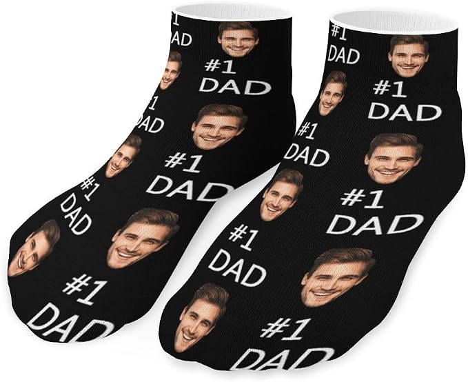 Personalized Ankle Socks with Face Custom Photo Socks Low Cut Ankle Socks by Unknown