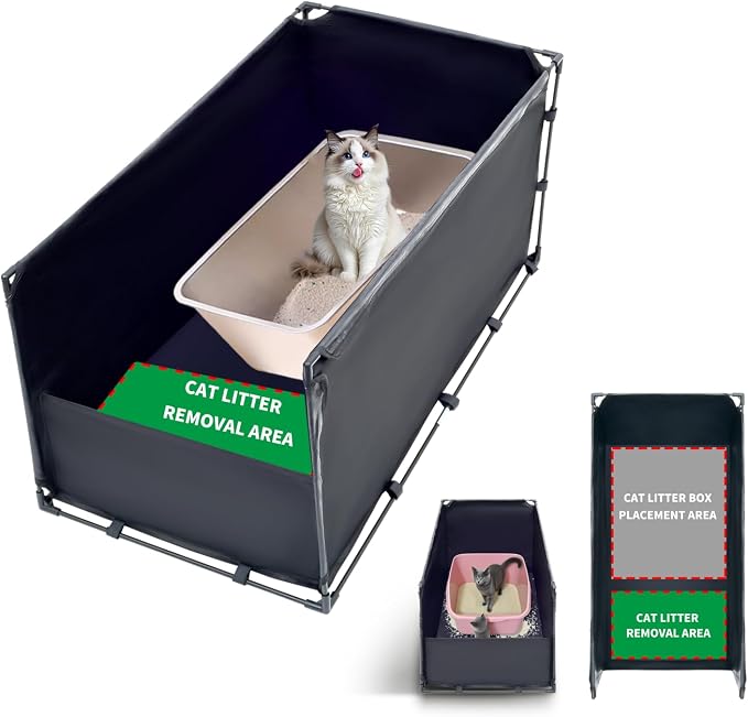 Extra Large Cat Litter Box Enclosure–Big Covered Litterbox by OCMML