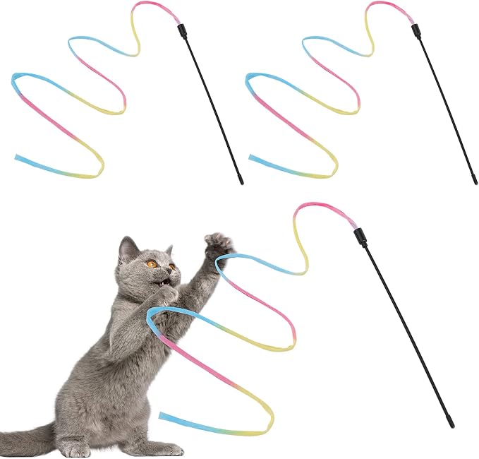 Cat Wand Rainbow Toy by Molain