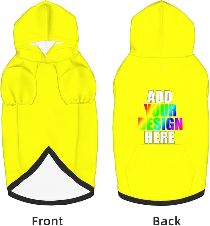 Custom Dog Hoodie with Text Photo, Personalized Pet Clothes Sweatshirt - Image 5