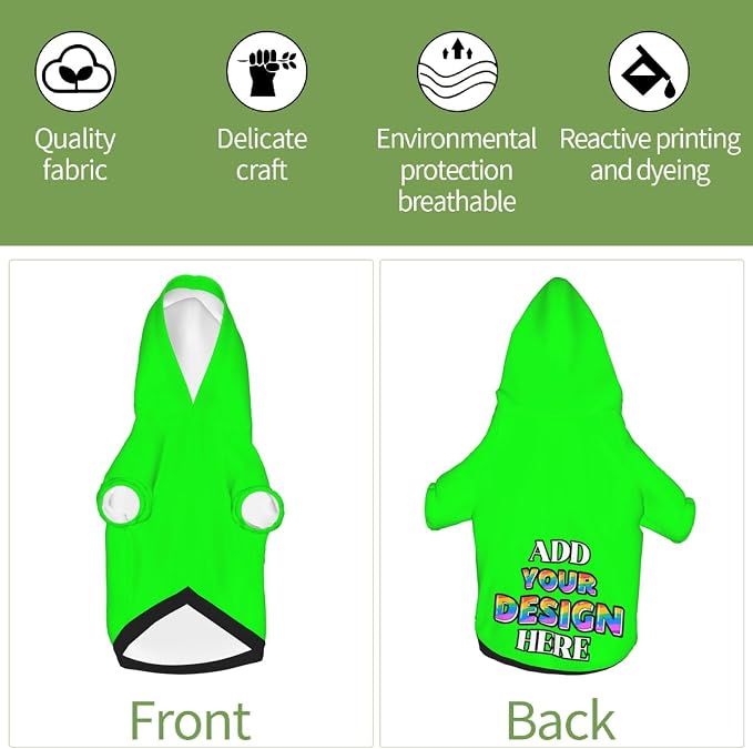 Custom Dog Hoodie, Personalized Dog Sweatshirt, Dog Clothes - Image 5