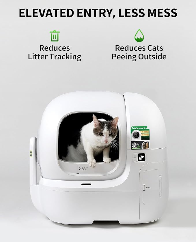 PETKIT Elevated Entrance Fence for Purobot Max Pro 2 Self-Cleaning Cat Litter - Image 2
