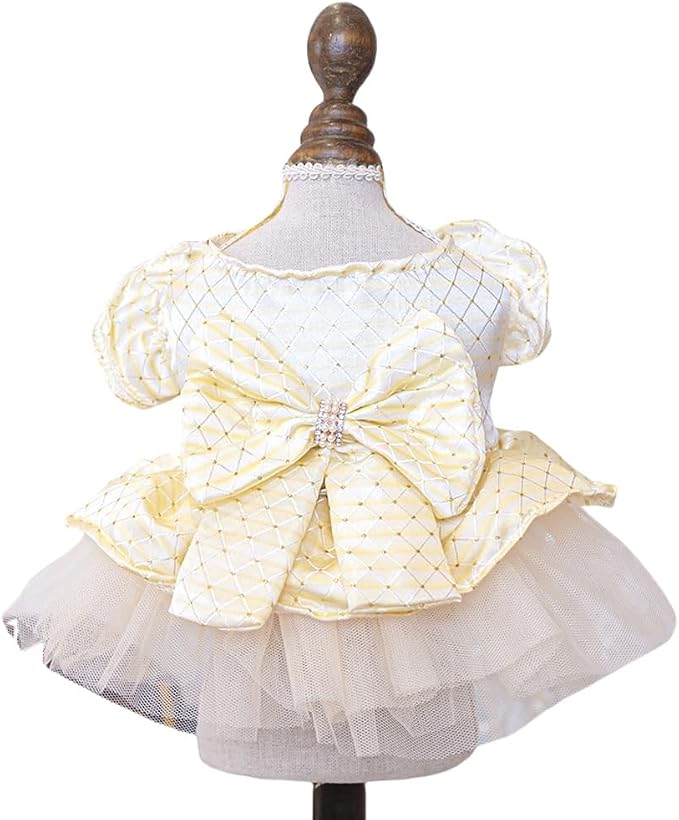 Fashion Sweet Puppy Dog Blingbling Princess Skirt Pet Dog Lace Cake Camisole by MaruPetyourkidsfriends