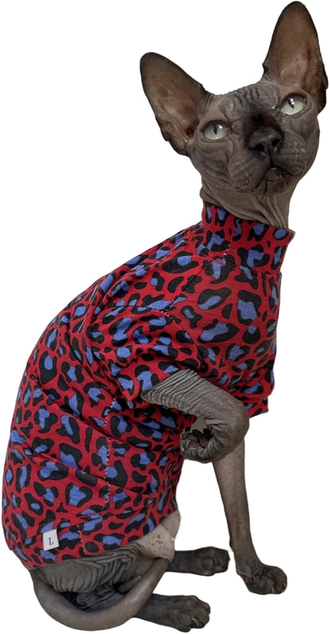 Limited Edition Sphynx Cat Cotton T-Shirts Hairless Cat Sweatshirt Pet Kitten - Image 3