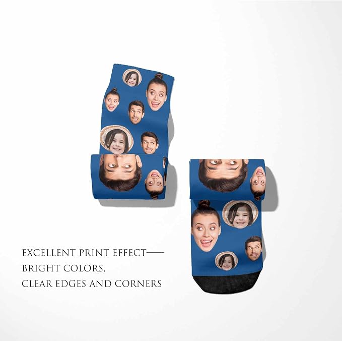 Artsadd Custom Face Socks for Women Men Cat Dog Lovers, Customized Unisex Funny - Image 5