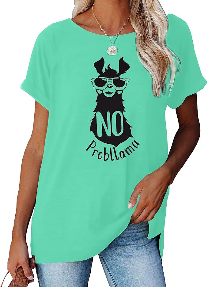 NIUBIA Women's T Shirts Summer Tops Simple Heart Graphic Shirts Sayings Short - Image 2
