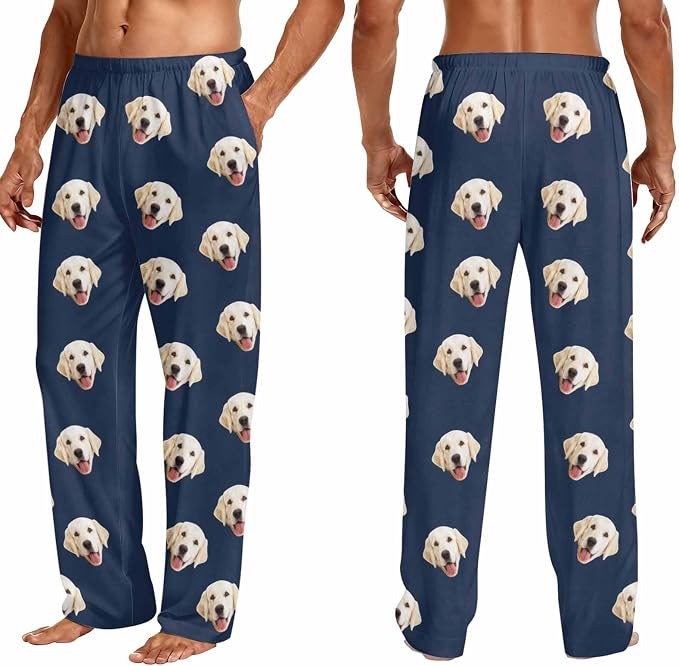 Custom Couple Pajama Pants Sock - Image 3