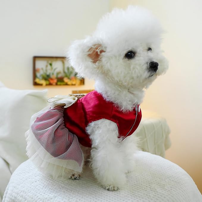 Fashion Sweet Puppy Dog Blingbling Princess Skirt Pet Dog Lace Cake Camisole - Image 5