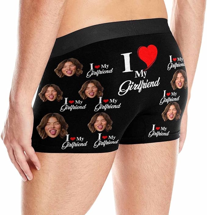 M YESCUSTOM Custom Faces Funny Short Briefs Gift - Image 4