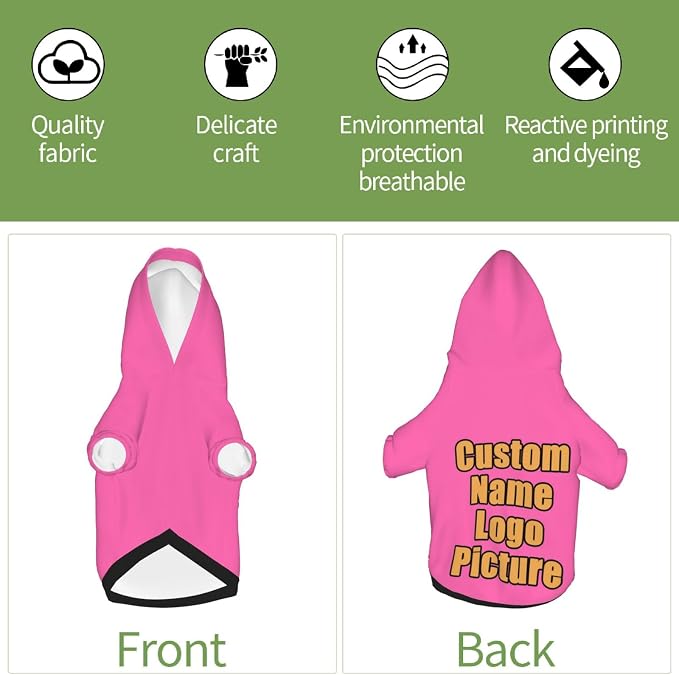 Custom Sweatshirt for Small Pet Cat Puppy Dogs Cold Weather Clothes Sweatshirt - Image 6