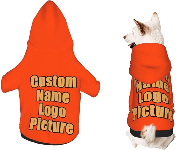Custom Sweatshirt for Small Pet Cat Puppy Dogs Cold Weather Clothes Sweatshirt by AEKSCOH