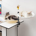Uross Cat Desk Bed- Double Layers Adjustable Height 360 Rotation Cat Desk Perch by Uross