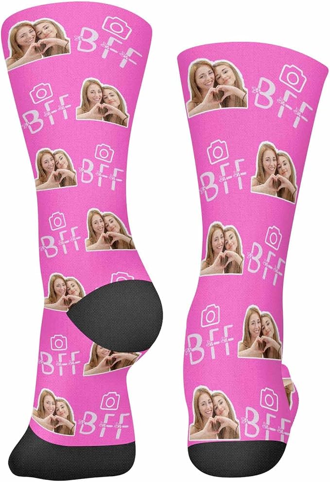 Artsadd Custom Face Socks for Dad Fathers Day Gift Novelty Personalized Photo - Image 5