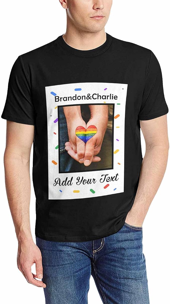 Custom T Shirts with Face Photo Text Pet Shirt by Artsadd