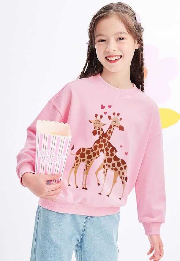 RETSUGO Toddler Baby Girls Sweatshirts Casual Pullover Crewneck Winter Long - Image 2