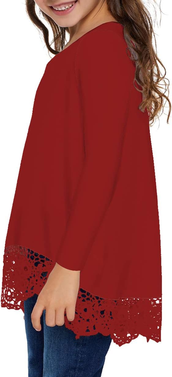 storeofbaby Girls Casual Tunic Tops Short Sleeve Loose Soft Blouse T-Shirt - Image 4
