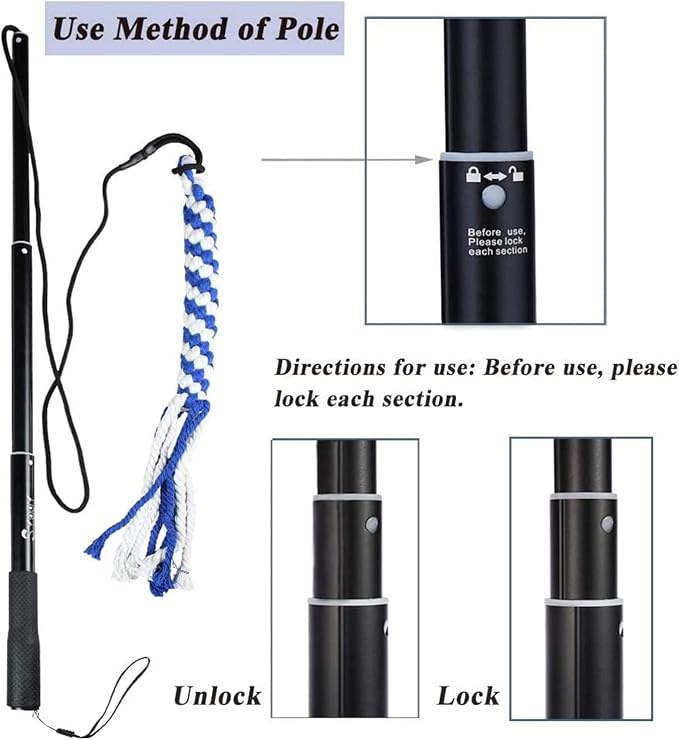 Flirt Pole for Dogs, Interactive Teaser Wand - Image 3
