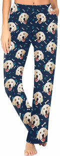 Custom Face Pajamas Pants Personalized Sleepwear Bottoms by MyPupSocks