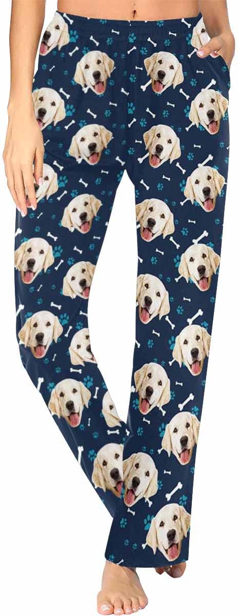 Custom Face Pajamas Pants Personalized Sleepwear Bottoms by MyPupSocks