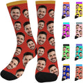 Artsadd Custom Face Socks for Women Men Cat Dog Lovers, Customized Unisex Funny by Artsadd