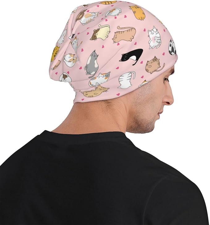 Beanie Hat Skull Cap Chemo Hat Slouchy Cap Headwear Stretch Knitted Hats - Image 8
