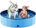 Jasonwell Foldable Dog Pet Bath Pool Collapsible Dog Pet Pool Bathing Tub Kiddie Pool Doggie Wading Pool for Puppy Small Medium Large Dogs Cats and Kids 48" Blue by Jasonwell
