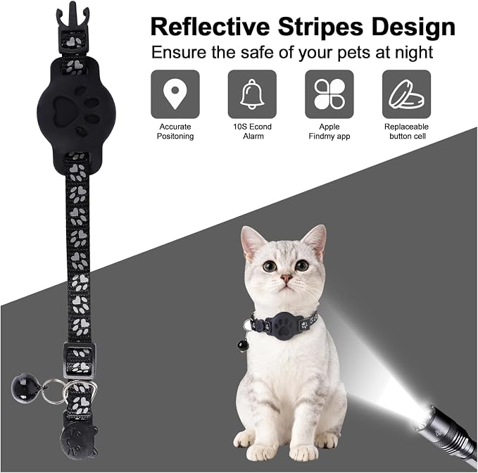 GPS Cat Collar with Bluetooth Tracker Holder - Image 4