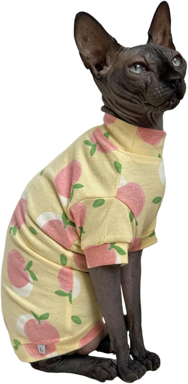 Limited Edition Sphynx Cat Cotton T-Shirts Hairless Cat Sweatshirt Pet Kitten by Kitipcoo