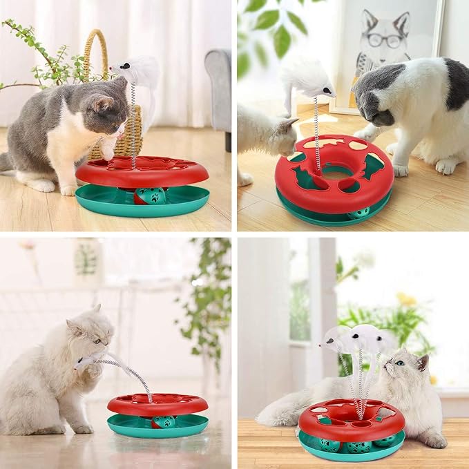 Pawzone Cat Toys, Cat Toys for Indoor Cats, Interactive Kitten Toys Roller - Image 7