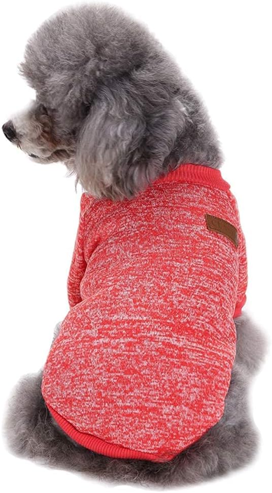 Jecikelon Dog Clothes Dogs Sweater Soft Puppies Clothing Winter Puppy Sweaters - Image 3