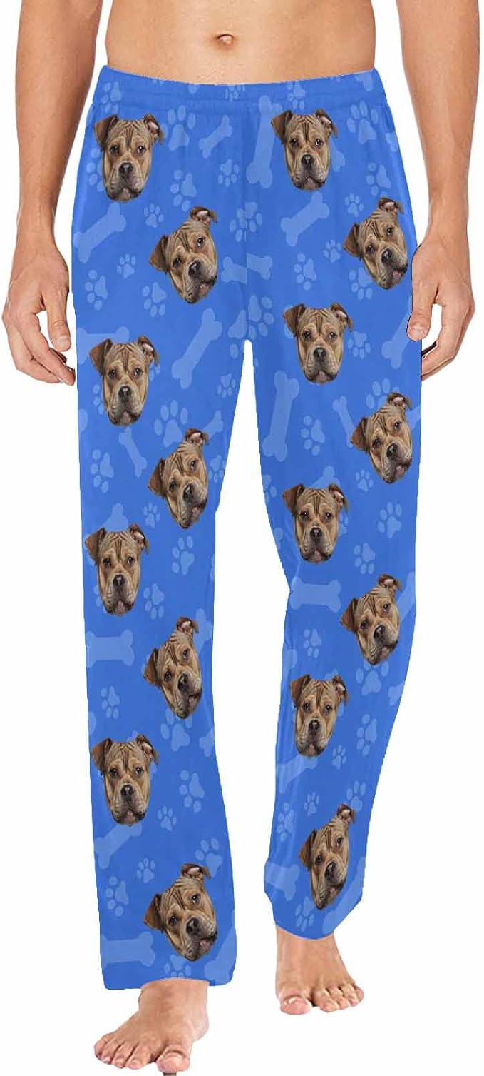 MyPupSocks Custom Pet Face Pajamas Pants Photo Pajama Bottoms by MyPupSocks