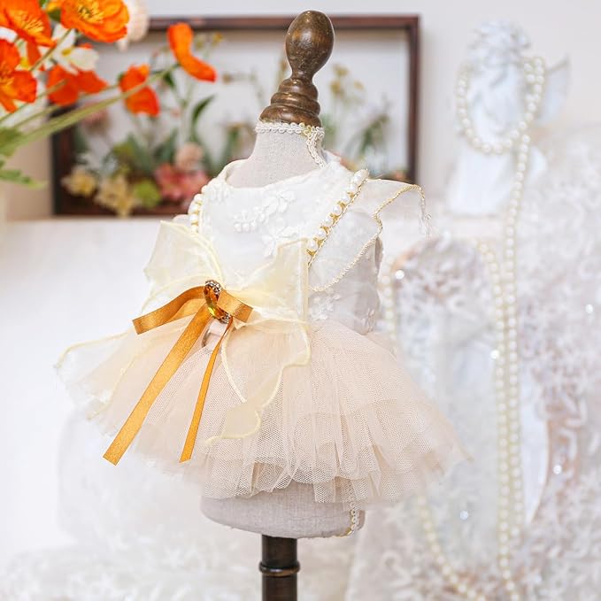Fashion Sweet Puppy Dog Blingbling Princess Skirt Pet Dog Lace Cake Camisole - Image 3
