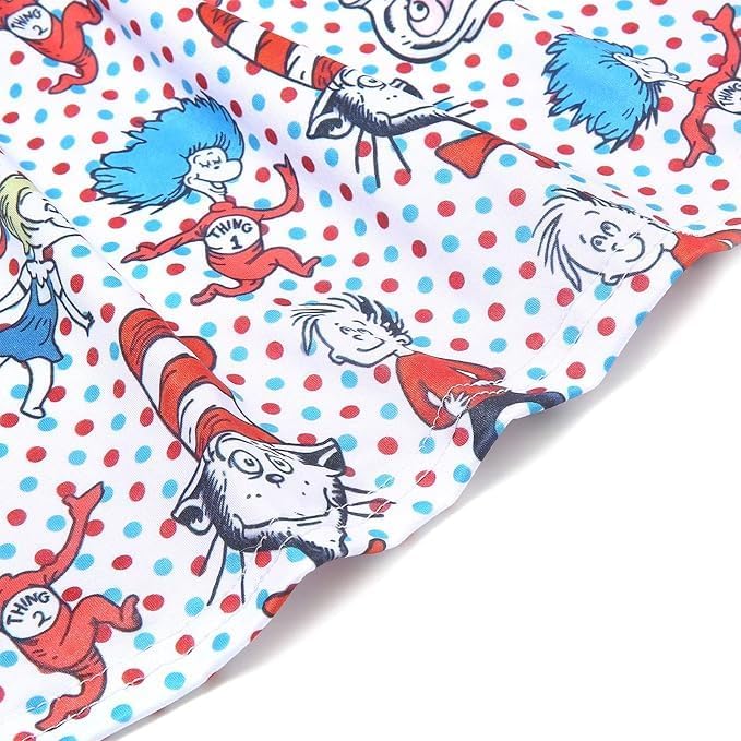 Baby Girls Spring Summer Cat in The Hat Dress Girls Flutter Sleeve Boutique - Image 6