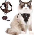 Cat Harness and Leash Set, Upgraded Escape Proof Adjustable Kitten Vest by skmeditec