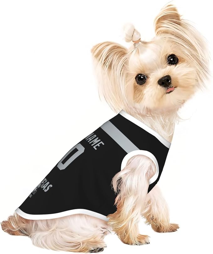 Las Vegas Dog Clothes Jersey Pet Jersey Customized Any Name & Number S-5XL - Image 3