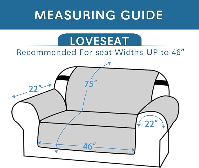 H.VERSAILTEX Reversible Loveseat Cover Loveseat Slipcover - Image 2