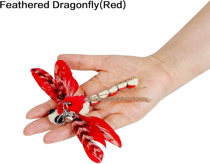 TTcat Feather Cat Toy Attachments, Cat Toys Replacement Feathers - Image 6