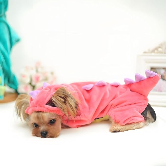 NACOCO Dog Dinosaur Design Costume Green Pet Clothes - Image 3