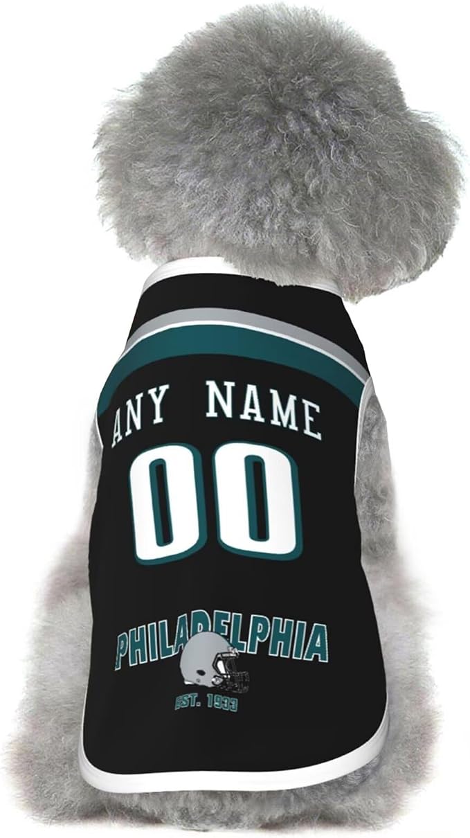 Philadelphia Dog Clothes Jersey Pet Jersey Customized Any Name & Number S-5XL - Image 2
