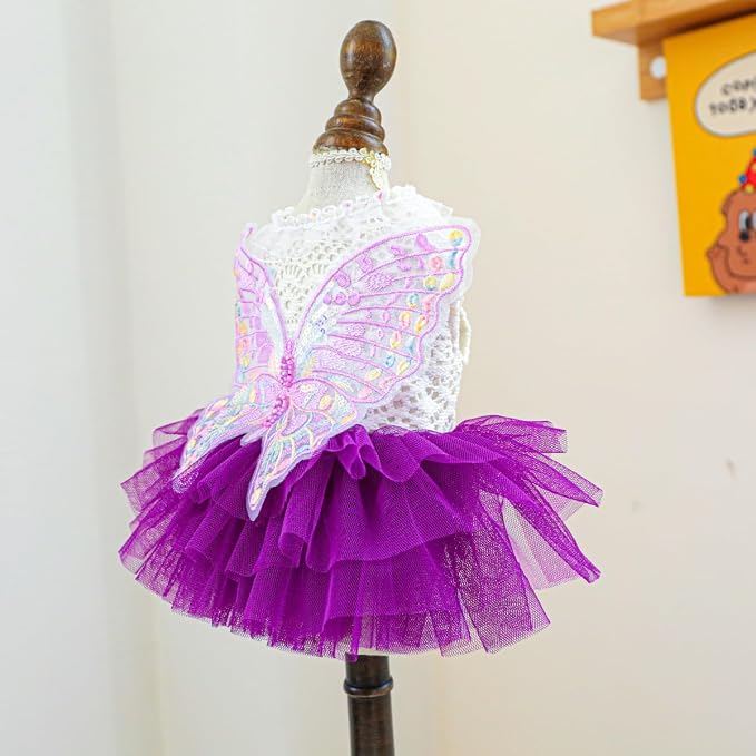 Fashion Sweet Puppy Dog Blingbling Princess Skirt Pet Dog Lace Cake Camisole - Image 2