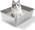 Stainless Steel Cat Litter Box by GIUOIDUO