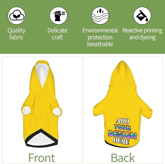Dog Hoodie Design Your Own Personalized Pet Hoodies Small Pets Wear Shirt - Image 5