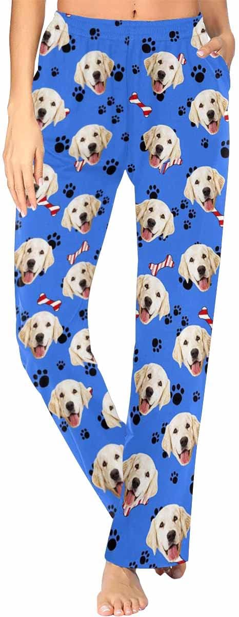 Custom Face Pajamas Pants Personalized Nightwear Bottoms by MyPupSocks