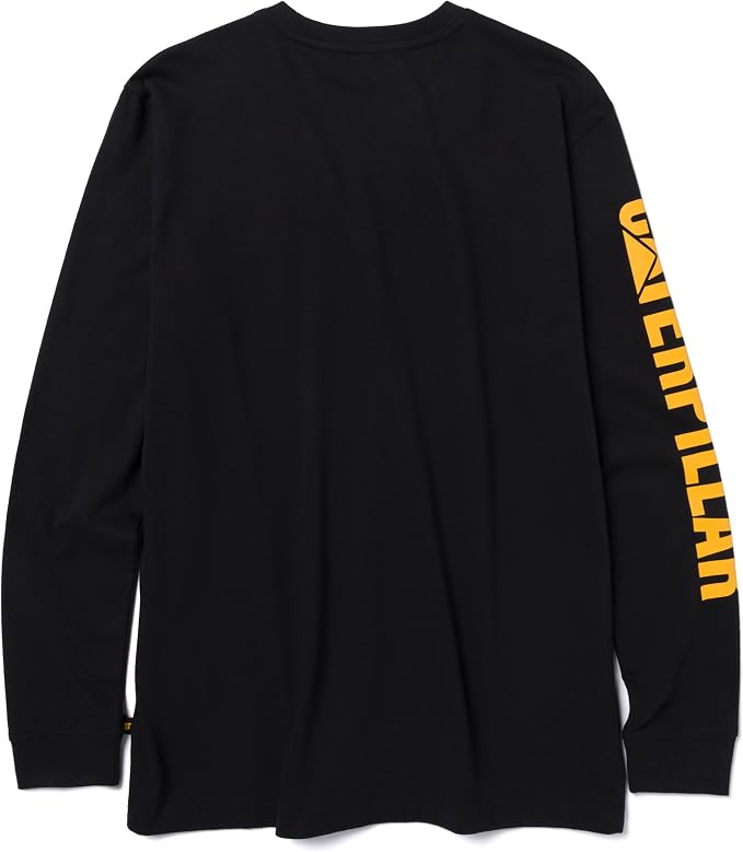 Caterpillar Trademark Banner Long Sleeve Tee Shirts - Image 3