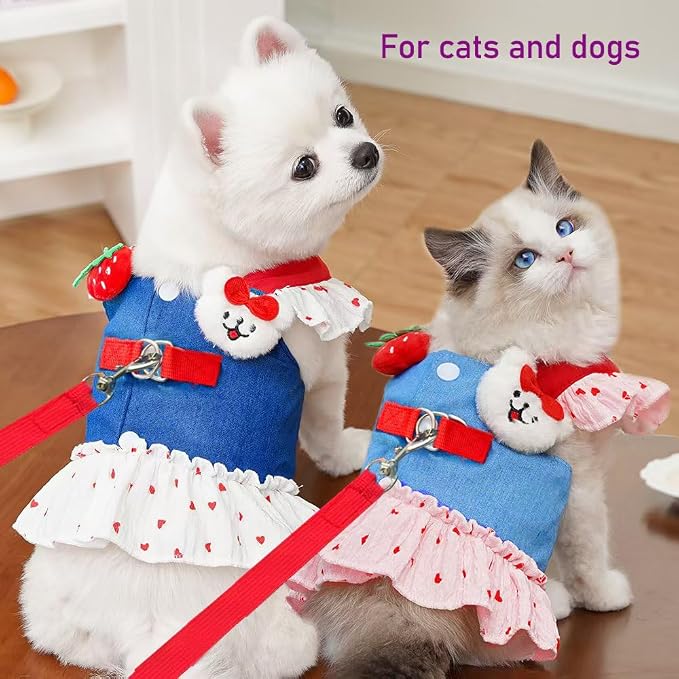 ANIAC Denim Dog Dress Harness - Image 2