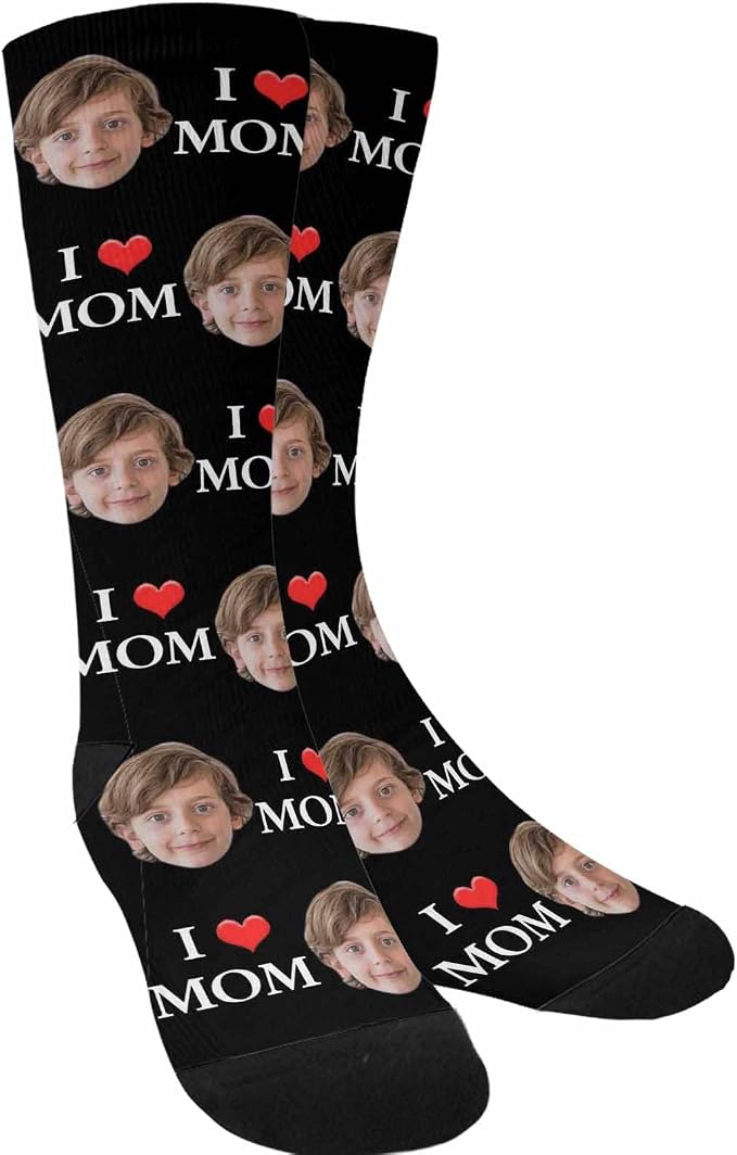 Artsadd Custom Face Socks for Women Men Cat Dog Lovers, Customized Unisex Funny - Image 5